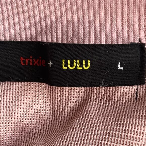 TRIXIE + LULU BLUSH PINK FAUX FUR SWEATER - Picture 7 of 9